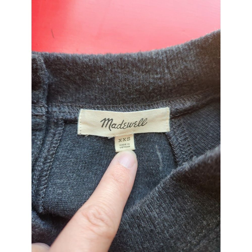 Madewell Grey Sweater Size‎ XXS With Back Buttons - Picture 4 of 4